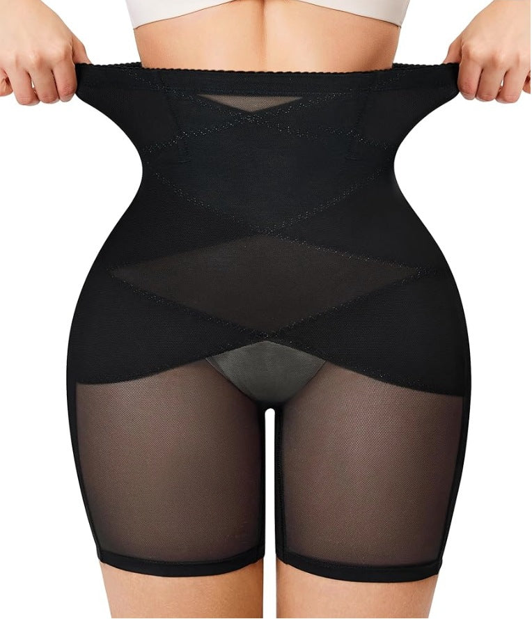 Breathable Mesh Butt Lift Shapewear Pants - High Waist Control