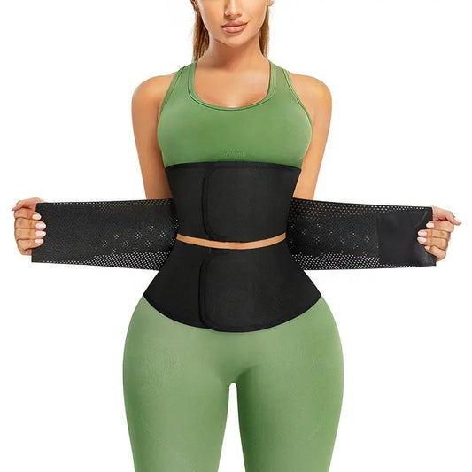 Unisex Waist Trainer Belt - Sports Fitness Sweat Belt for Men & Women 