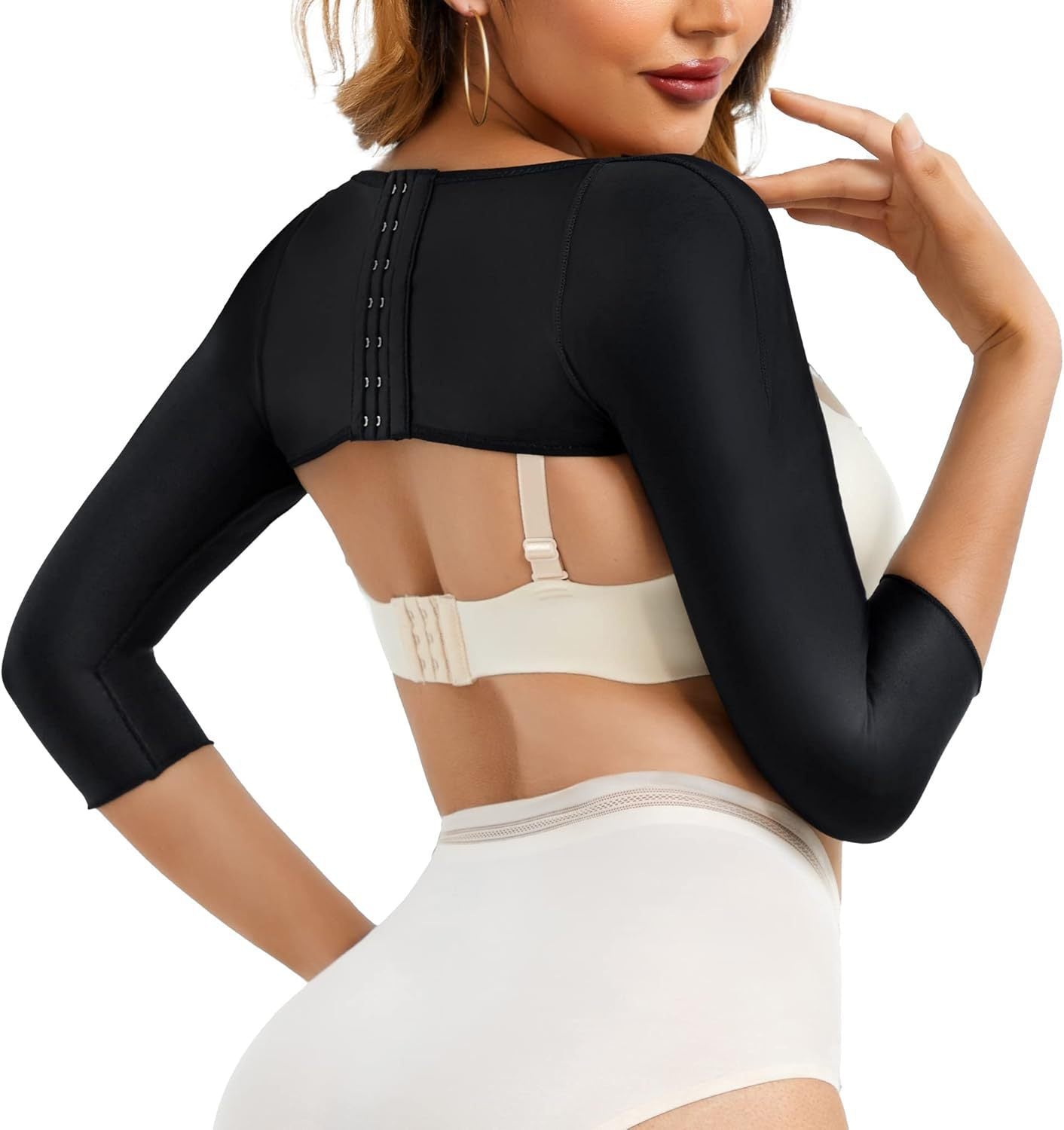 Post-Surgery Compression Arm Sleeves - Long Sleeve with Chest Support 