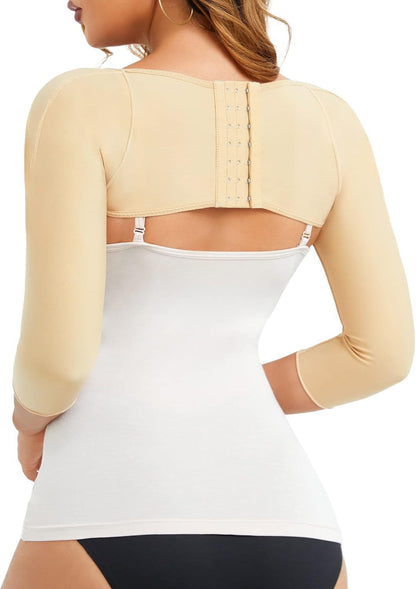 Post-Surgery Compression Arm Sleeves - Long Sleeve with Chest Support 