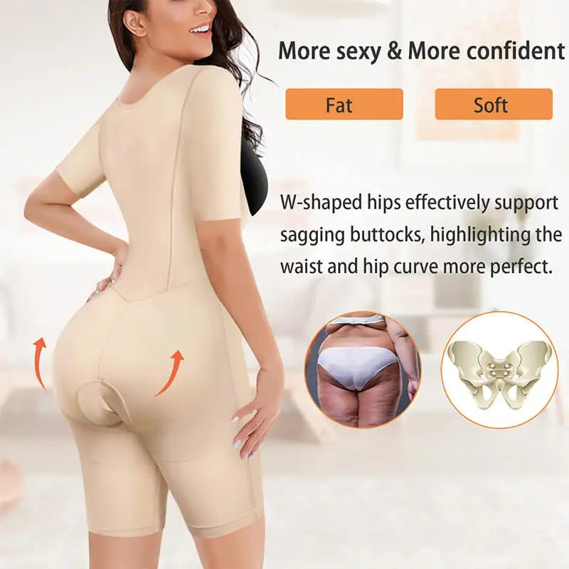 Women's Shapewear Bodysuit - U-Neck Waist Control & Hip Lift 