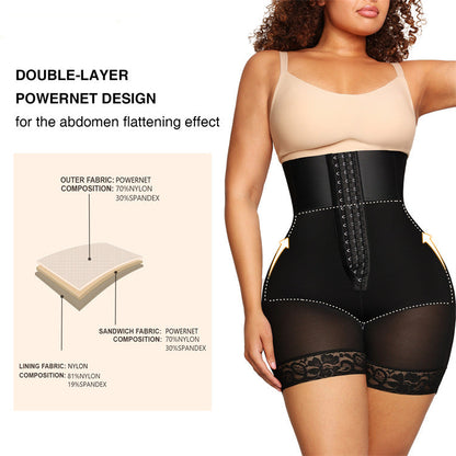 Postpartum High Waist Shapewear Pants - Tummy & Butt Control Plus Size 